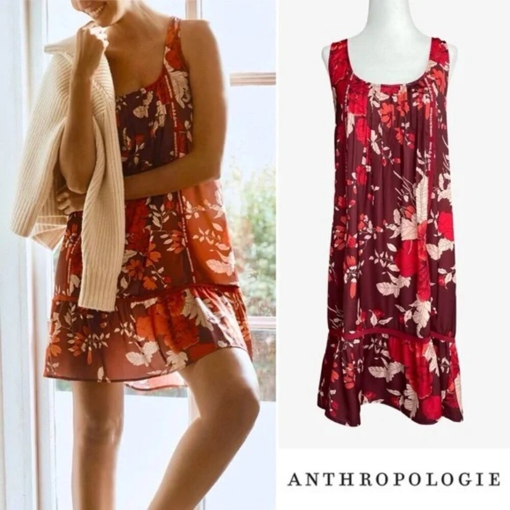 NEW with tags Anthropologie (TINY) Ruffled Mini Dress